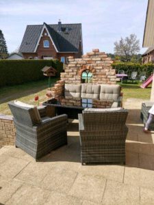 Ruinenmauer selber bauen Ruinenmauer aus Terrasse